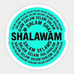 Shalom/Shalawam Sticker